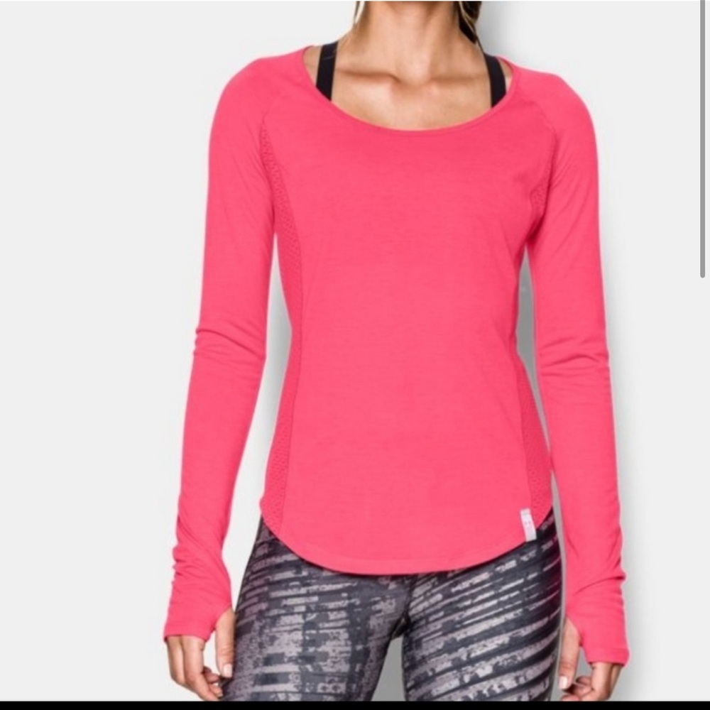 Under Armour Fly By long sleeve mesh running shirt